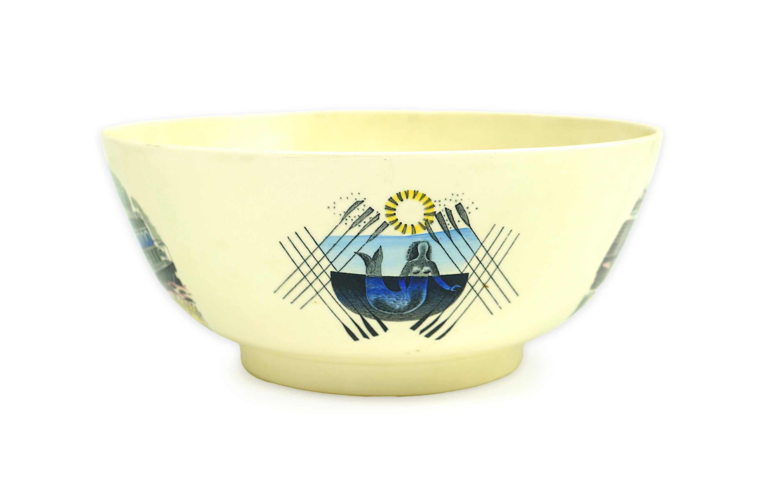 Eric Ravilious (1903-1942) for Wedgwood: A 'Boat Race bowl'